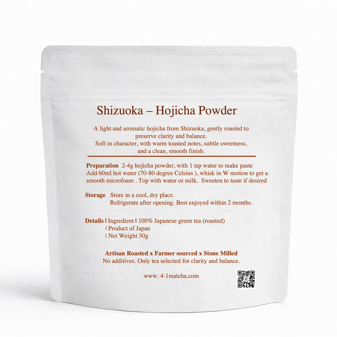 Shizuoka Hojicha – Light Roasted (30g)
